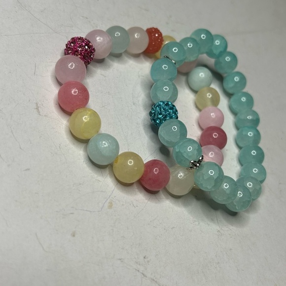 Amazonite & Rose Quartz Multi-Color Bracelet Set - Picture 3 of 3